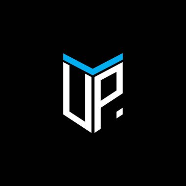 UP harfi logo yaratıcı tasarımı vektör grafik ile