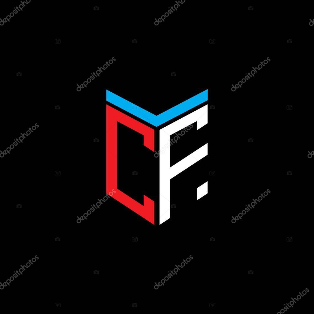 CF letter logo creative design with vector graphic
