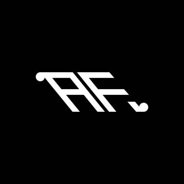 AF harfi logosu vektör grafikli yaratıcı tasarım