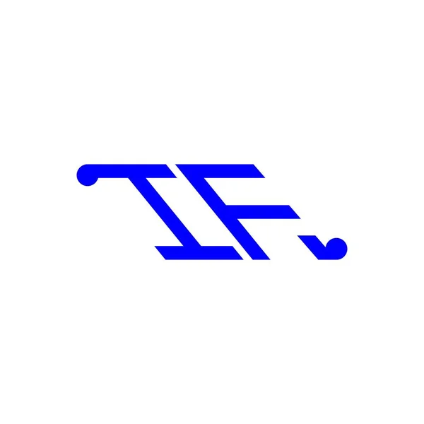 Eğer Harf Logosu Vektör Grafikli Yaratıcı Tasarımı — Stok Vektör