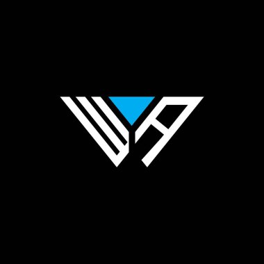 WA letter logo creative design with vector graphic, WA simple and modern logo.