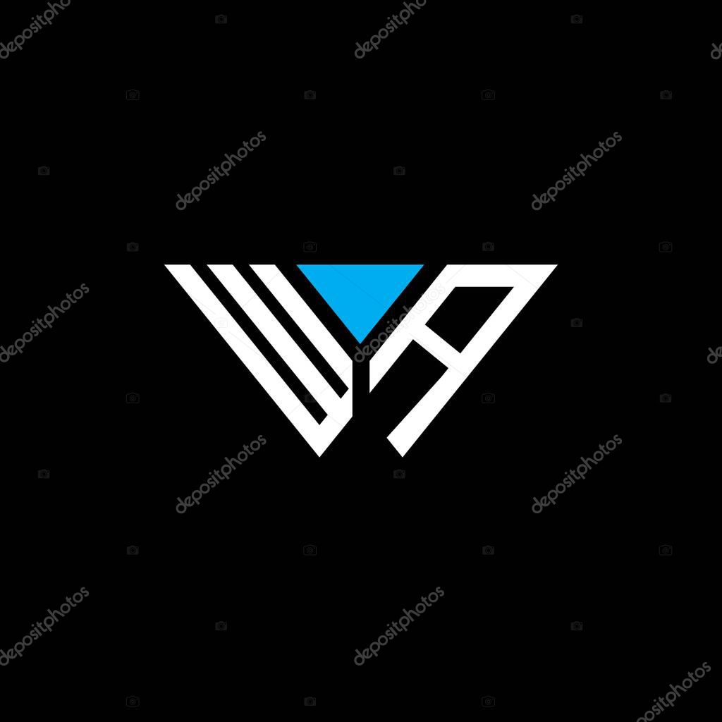WA letter logo creative design with vector graphic, WA simple and modern logo.