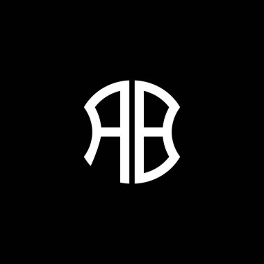 AB letter logo creative design with vector graphic, Abc simple and modern logo design.