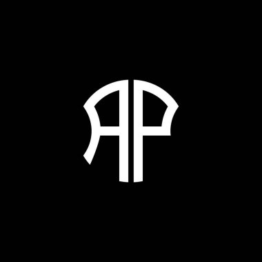 AP letter logo creative design with vector graphic, Abc simple and modern logo design.