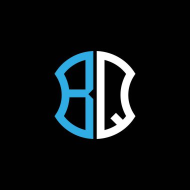 BQ letter logo creative design with vector graphic, Abc simple and modern logo design.
