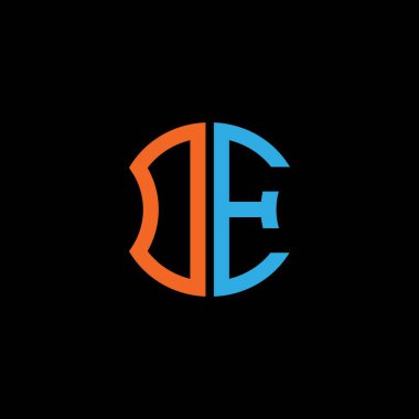 DE letter logo creative design with vector graphic, Abc simple and modern logo design.