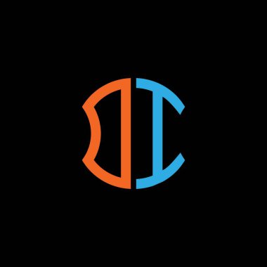 DI letter logo creative design with vector graphic, Abc simple and modern logo design.