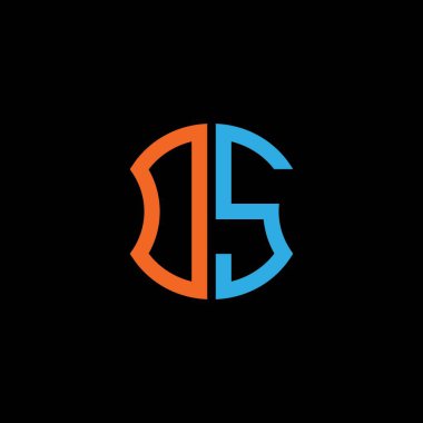 DS letter logo creative design with vector graphic, Abc simple and modern logo design.