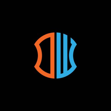 DW letter logo creative design with vector graphic, Abc simple and modern logo design.