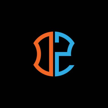 DZ letter logo creative design with vector graphic, Abc simple and modern logo design.