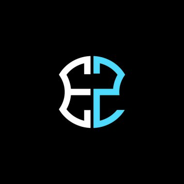 EZ letter logo creative design with vector graphic, Abc simple and modern logo design.