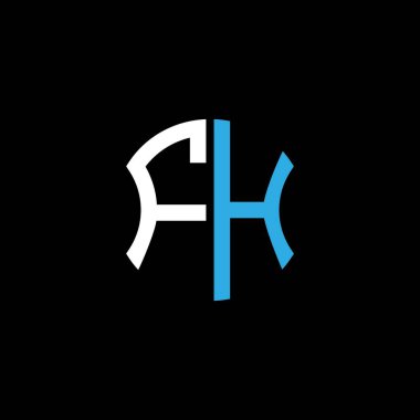 FH letter logo creative design with vector graphic, Abc simple and modern logo design.