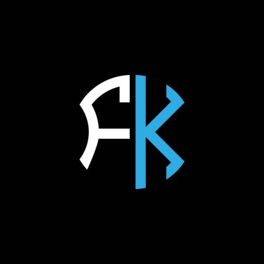 FK letter logo creative design with vector graphic, Abc simple and modern logo design.