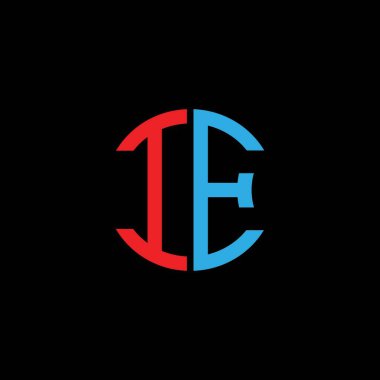 IE letter logo creative design with vector graphic, Abc simple and modern logo design.