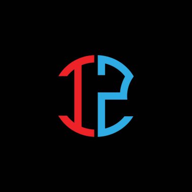 IZ letter logo creative design with vector graphic, Abc simple and modern logo design.