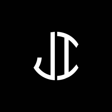 JI letter logo creative design with vector graphic, Abc simple and modern logo design.