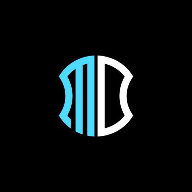 MD letter logo creative design with vector graphic, Abc simple and modern logo design.