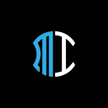 MI letter logo creative design with vector graphic, Abc simple and modern logo design.
