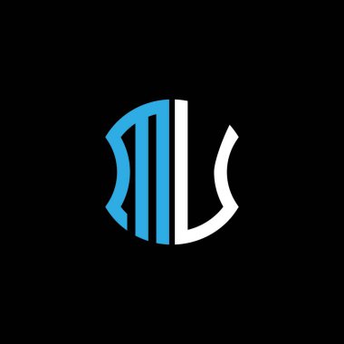 MU letter logo creative design with vector graphic, Abc simple and modern logo design.