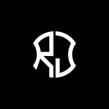 RJ letter logo creative design with vector graphic, Abc simple and modern logo design.