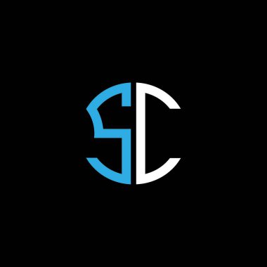 SC letter logo creative design with vector graphic, Abc simple and modern logo design.