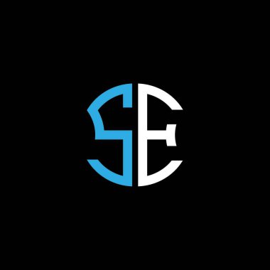 SE letter logo creative design with vector graphic, Abc simple and modern logo design.