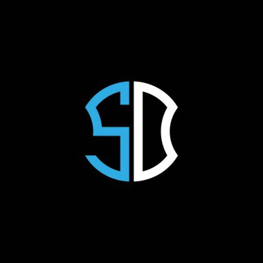 SD letter logo creative design with vector graphic, Abc simple and modern logo design.