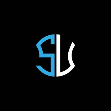 SU letter logo creative design with vector graphic, Abc simple and modern logo design.