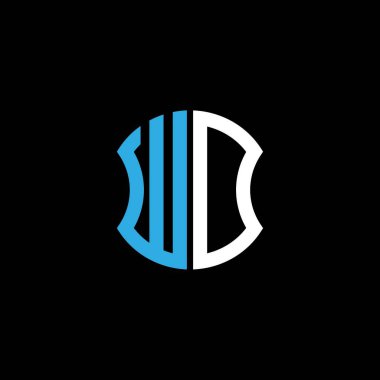 WD letter logo creative design with vector graphic, Abc simple and modern logo design.