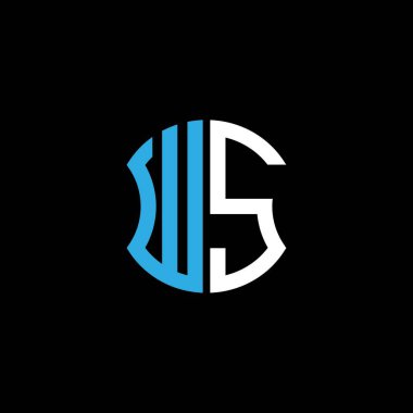 WS letter logo creative design with vector graphic, Abc simple and modern logo design.