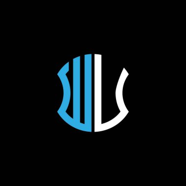 WU letter logo creative design with vector graphic, Abc simple and modern logo design.