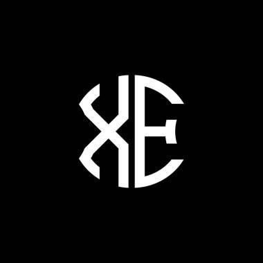 XE letter logo creative design with vector graphic, Abc simple and modern logo design.