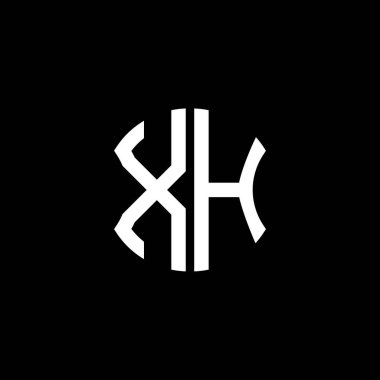 XH letter logo creative design with vector graphic, Abc simple and modern logo design.