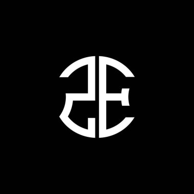 ZE letter logo creative design with vector graphic, Abc simple and modern logo design.