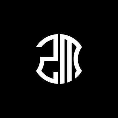 ZM letter logo creative design with vector graphic, Abc simple and modern logo design.