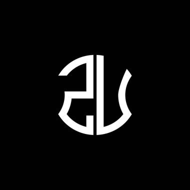 ZU letter logo creative design with vector graphic, Abc simple and modern logo design.