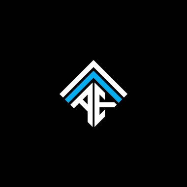 AE letter logo creative design with vector graphic, AE simple and modern logo.