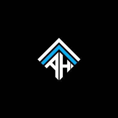 AH letter logo creative design with vector graphic, AH simple and modern logo.
