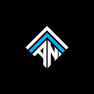 AN letter logo creative design with vector graphic, AN simple and modern logo.