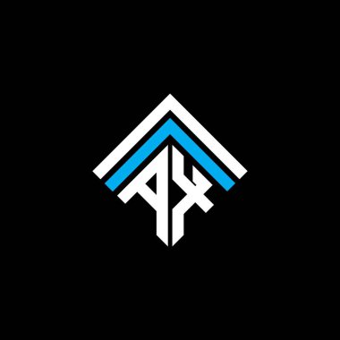 AX letter logo creative design with vector graphic, AX simple and modern logo.