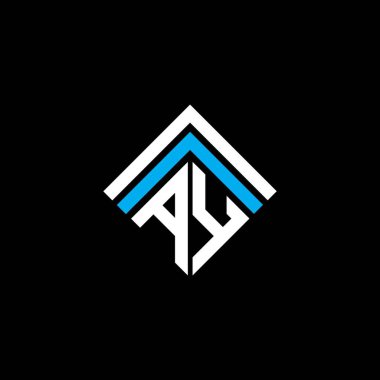 AY letter logo creative design with vector graphic, AY simple and modern logo.