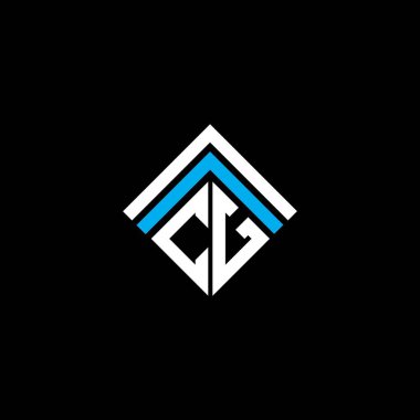 CG letter logo creative design with vector graphic, CG simple and modern logo.