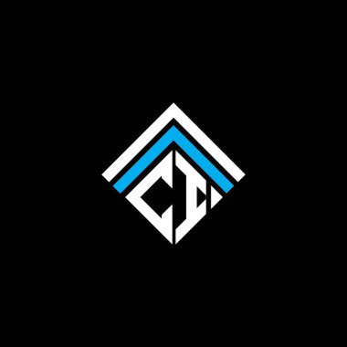 CI letter logo creative design with vector graphic, CI simple and modern logo.