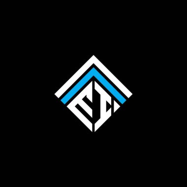 EI letter logo creative design with vector graphic, EI simple and modern logo.
