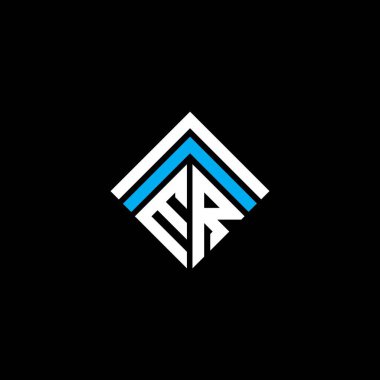 ER letter logo creative design with vector graphic, ER simple and modern logo.