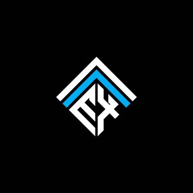 EX letter logo creative design with vector graphic, EX simple and modern logo.