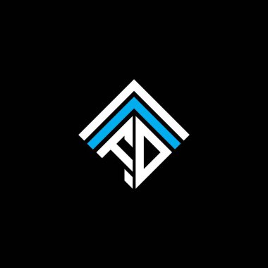FD letter logo creative design with vector graphic, FD simple and modern logo.