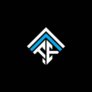 FE letter logo creative design with vector graphic, FE simple and modern logo.