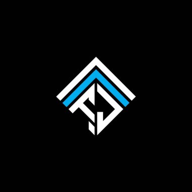 FJ letter logo creative design with vector graphic, FJ simple and modern logo.