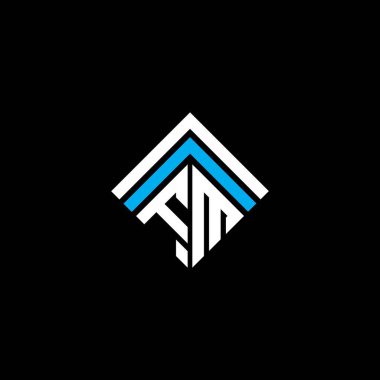 FM letter logo creative design with vector graphic, FM simple and modern logo.
